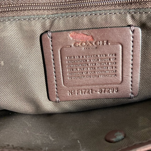 Coach Peeble leather swagger 27 Crossbody shoulder bag 87295 oxblood - Picture 6 of 12